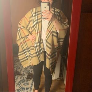 Tan cape, cashmere blend